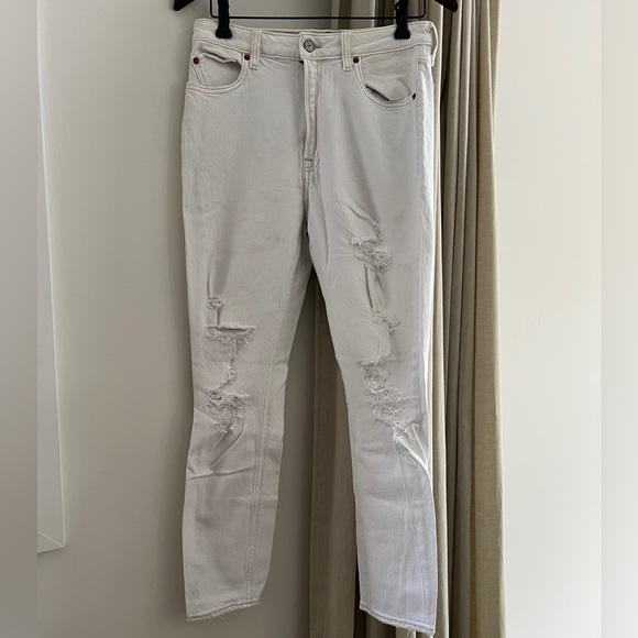 Slim high rise ripped jeans - Picture 1 of 4